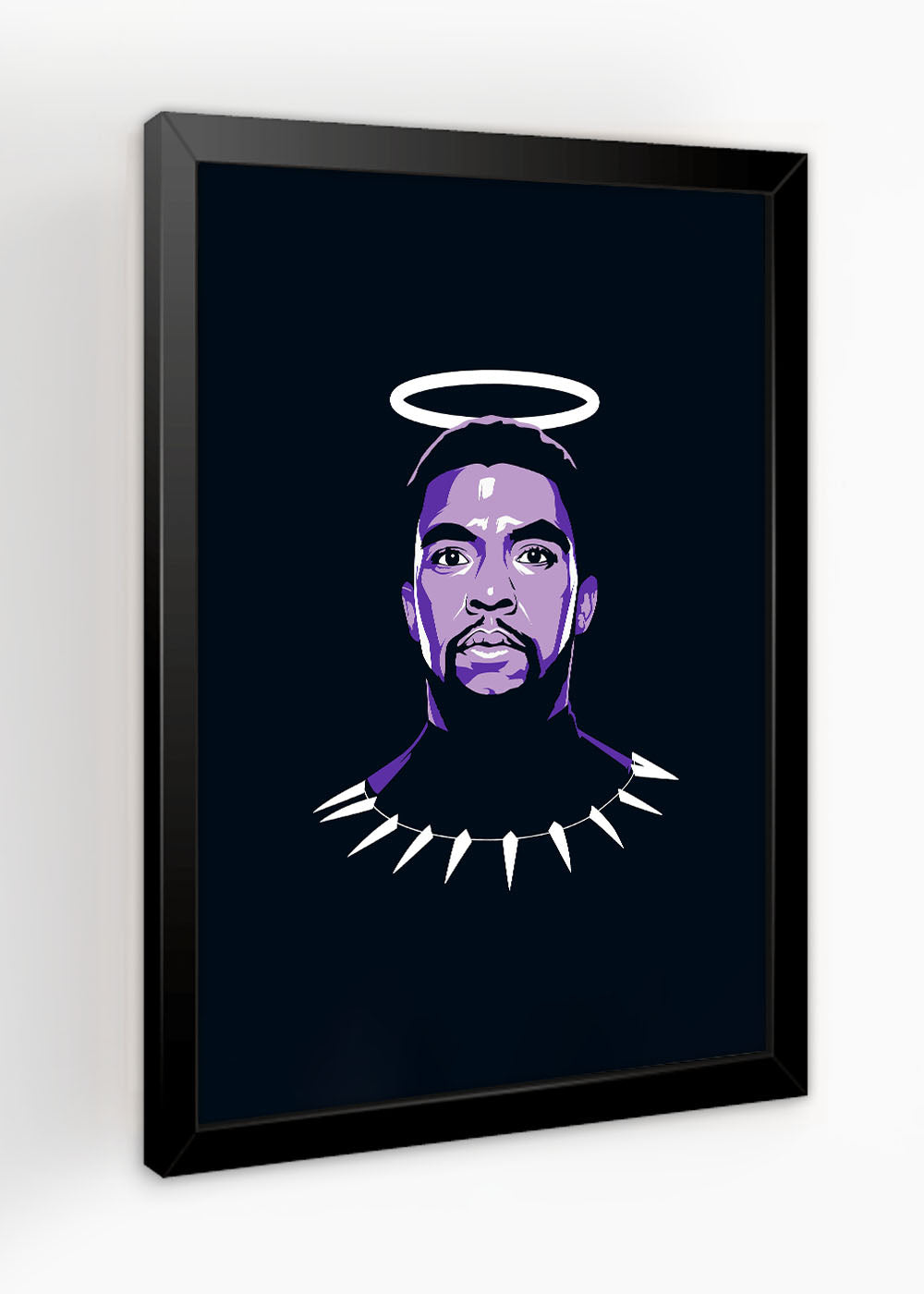 Quadro Decorativo Pantera negra Marvel - Com vidro