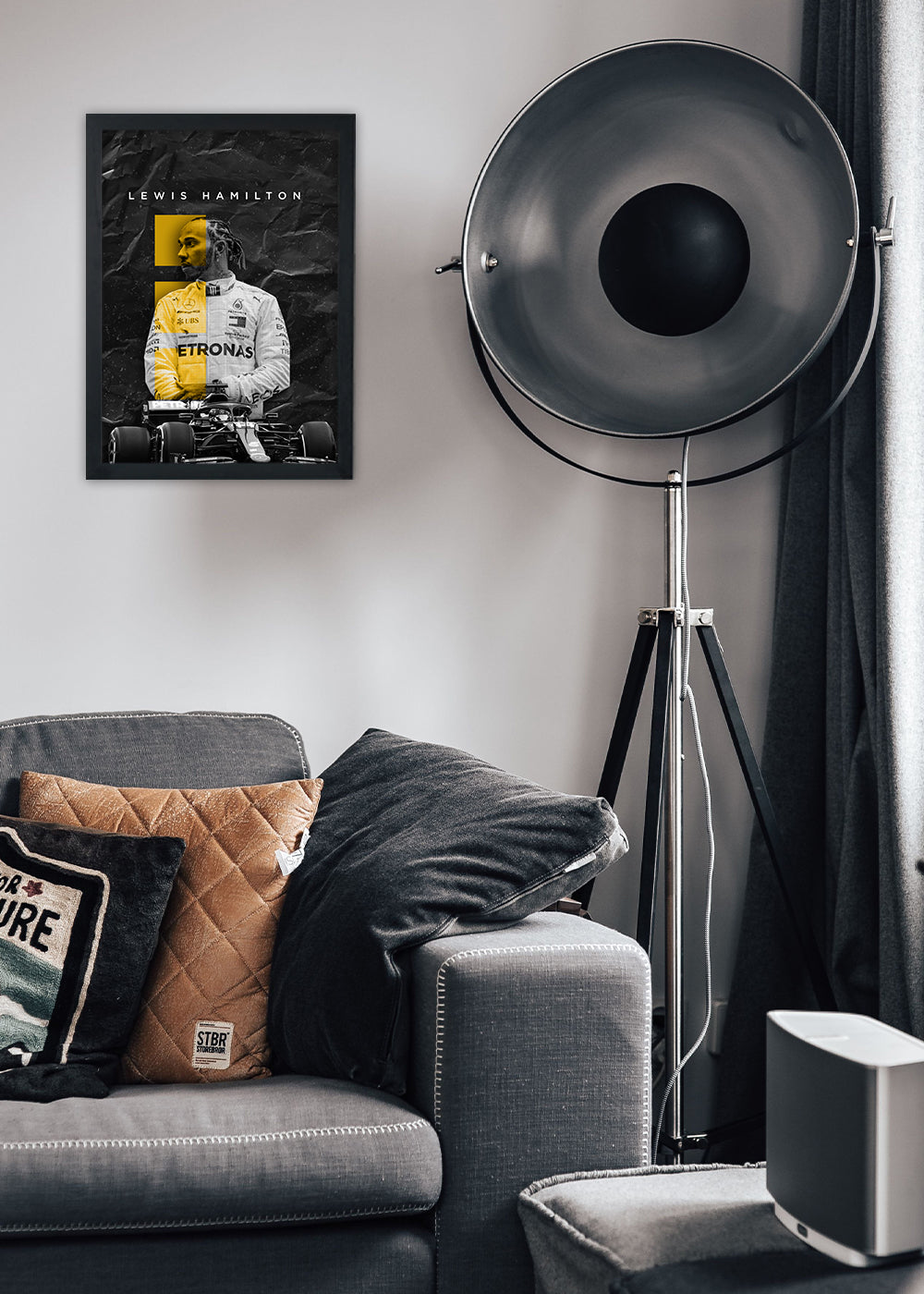 Quadro Decorativo Lewis Hamilton