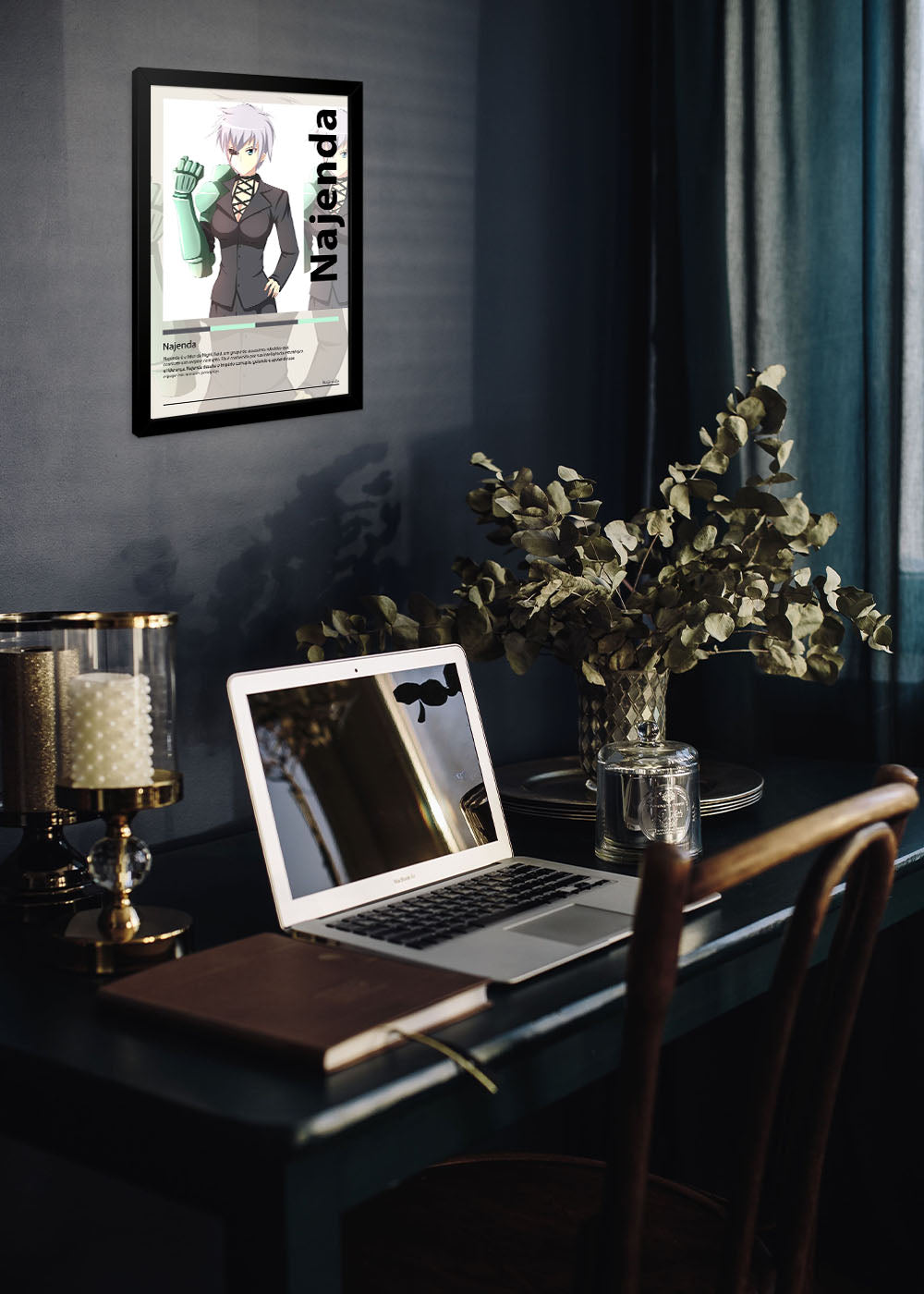 Quadro Decorativo Najenda - Akame ga Kill! - Com vidro