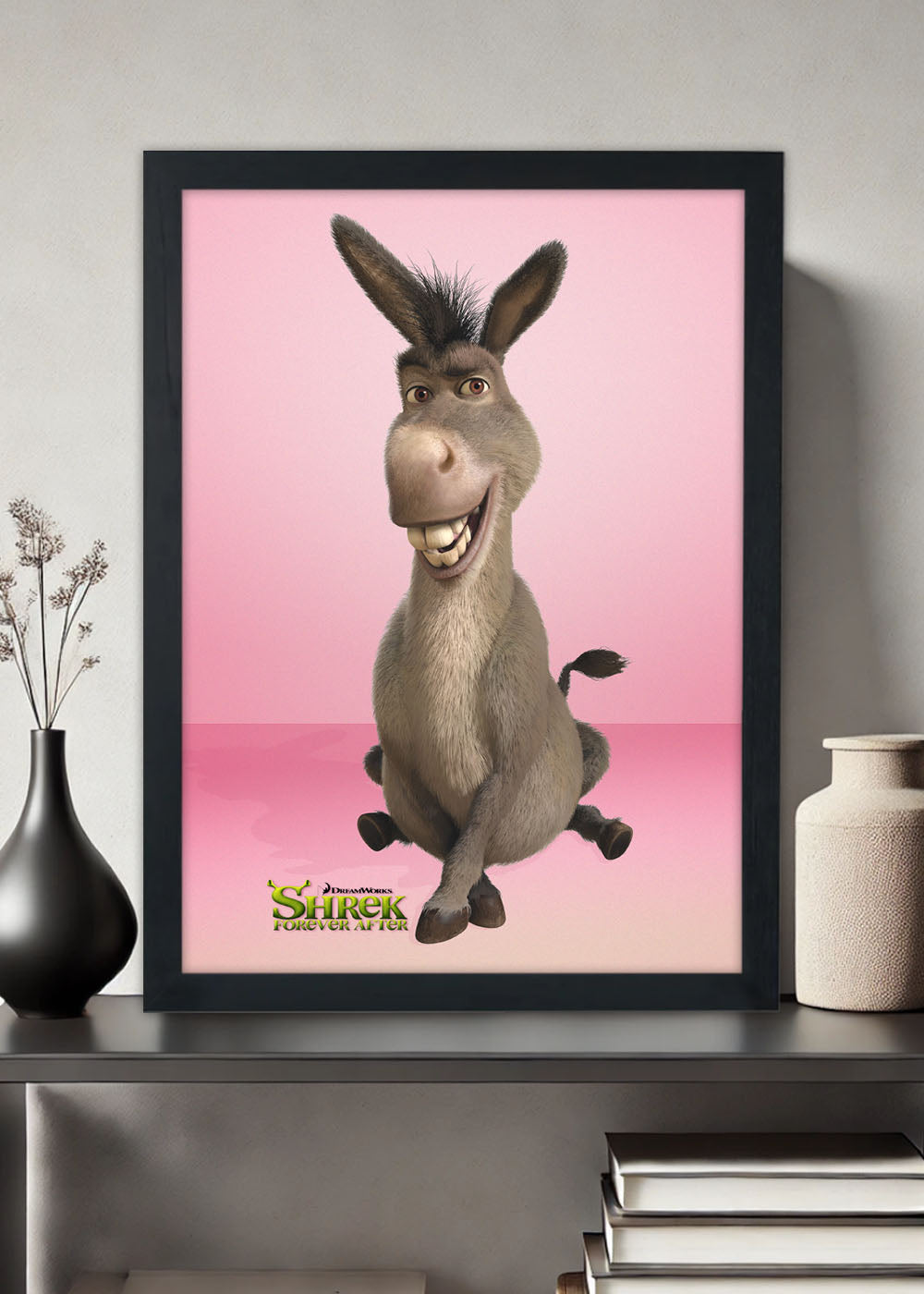 Quadro Decorativo O melhor amigo do shrek - Com vidro