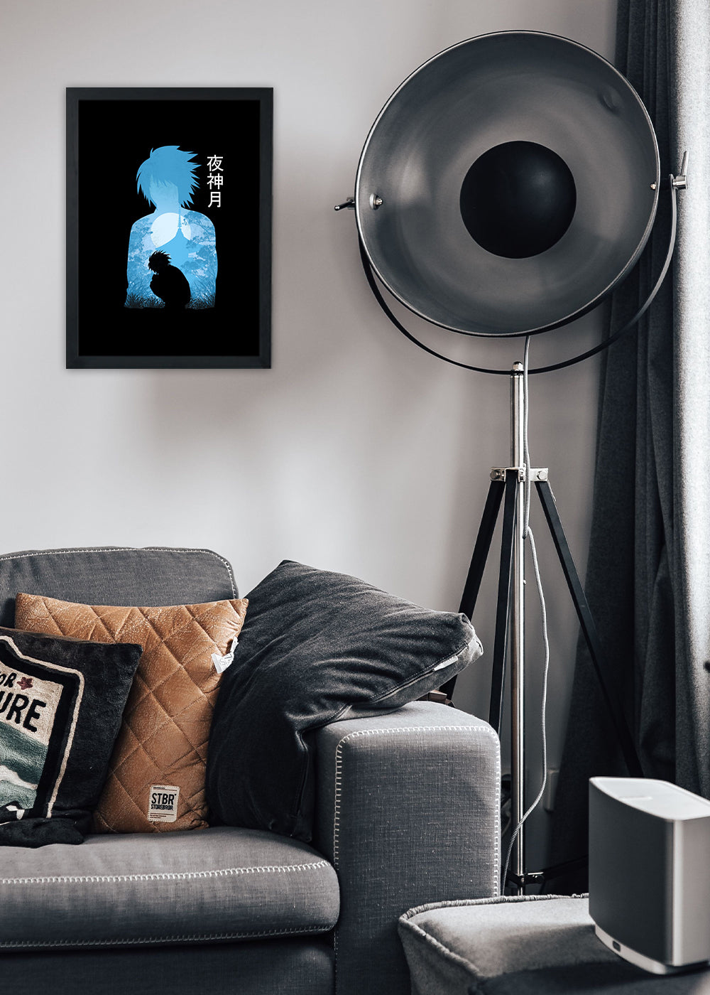 Quadro Decorativo Death Note - Light Yagami - Com vidro