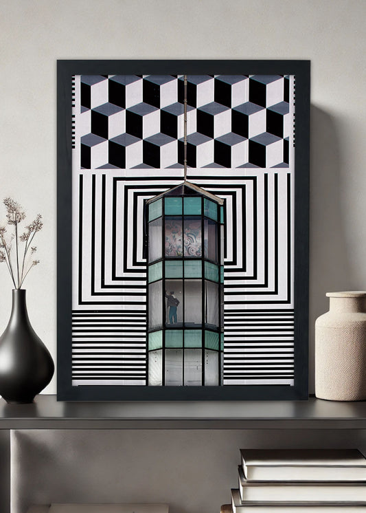 Quadro Pintura Abstrata - Com vidro