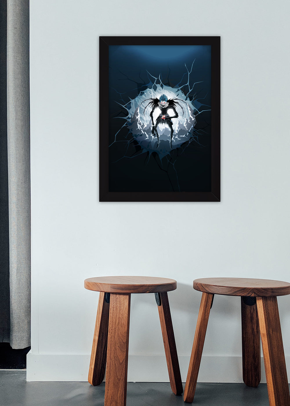 Quadro Decorativo Death Note - Ryuk - Com vidro