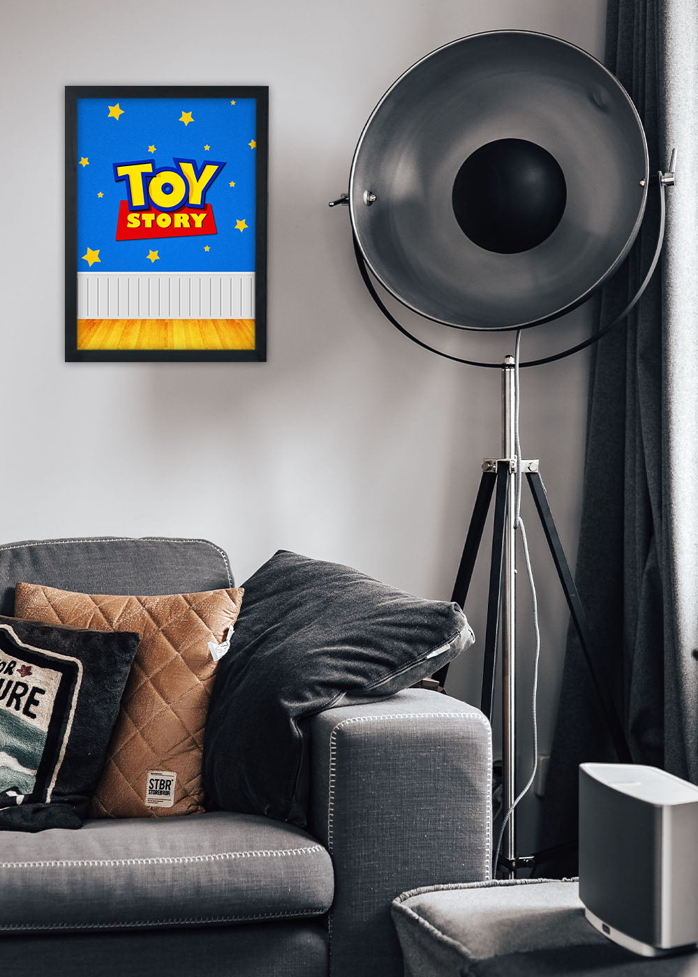 Quadro Decorativo Toy Story logo - Com vidro