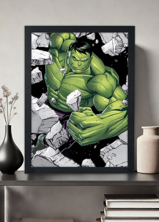 Quadro O incrivel hulk - Com vidro