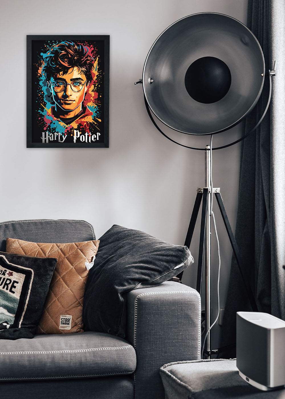 Quadro Decorativo Harry Potter - Com vidro