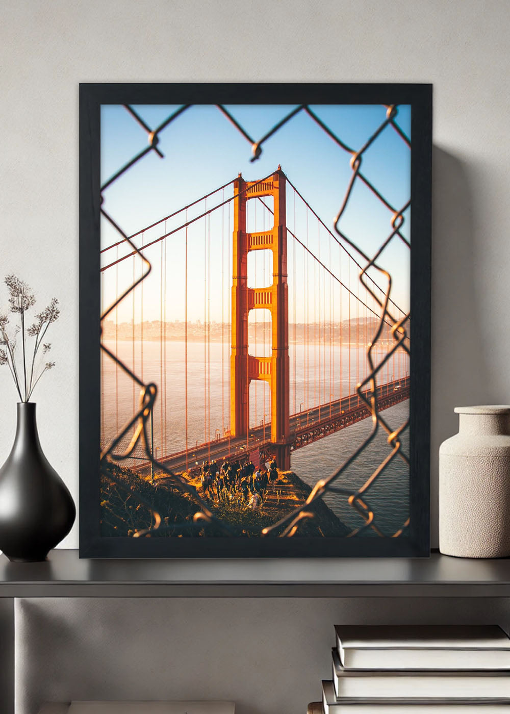 Quadro Decorativo A Ponte da Esperança - Com vidro