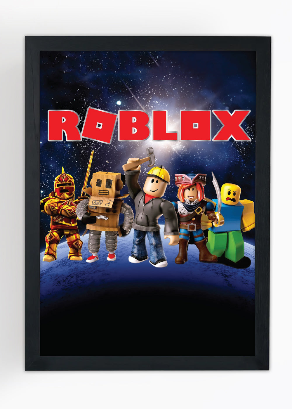 Quadro Decorativo Roblox - Com vidro