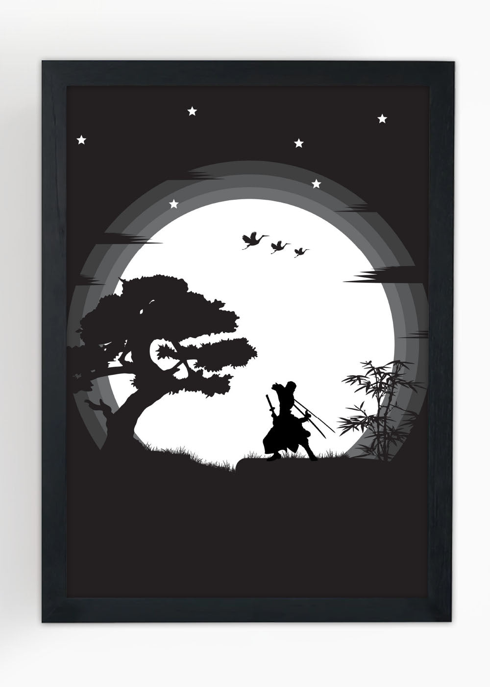 Quadro Decorativo One Piece - Zoro - Com vidro