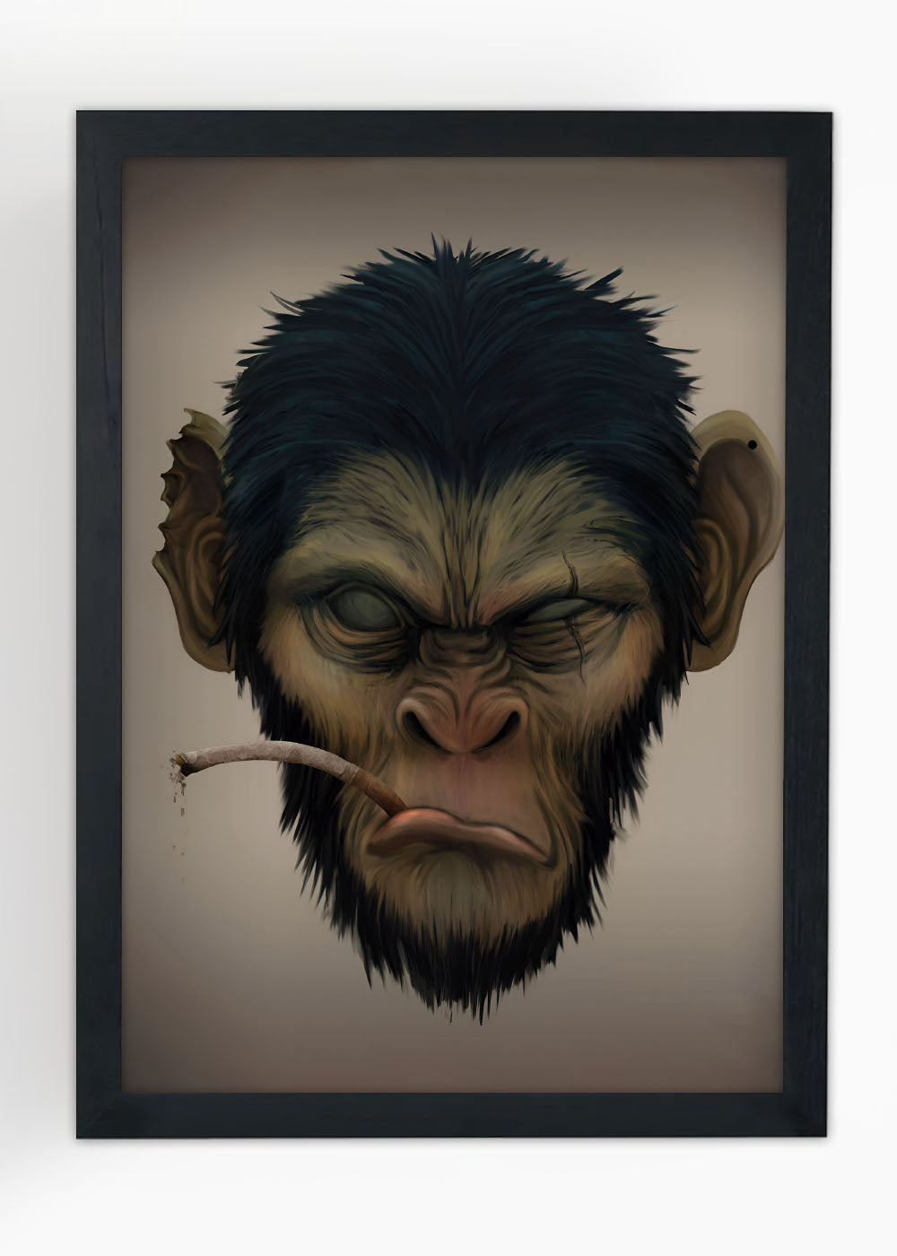 Quadro Decorativo o macaco chefe