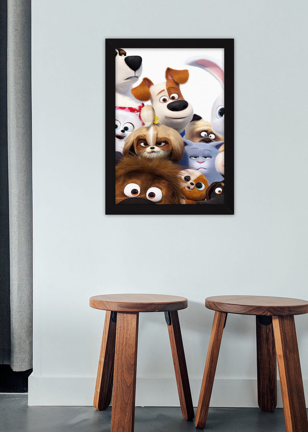 Quadro Decorativo A vida secreta dos bichos - Com vidro