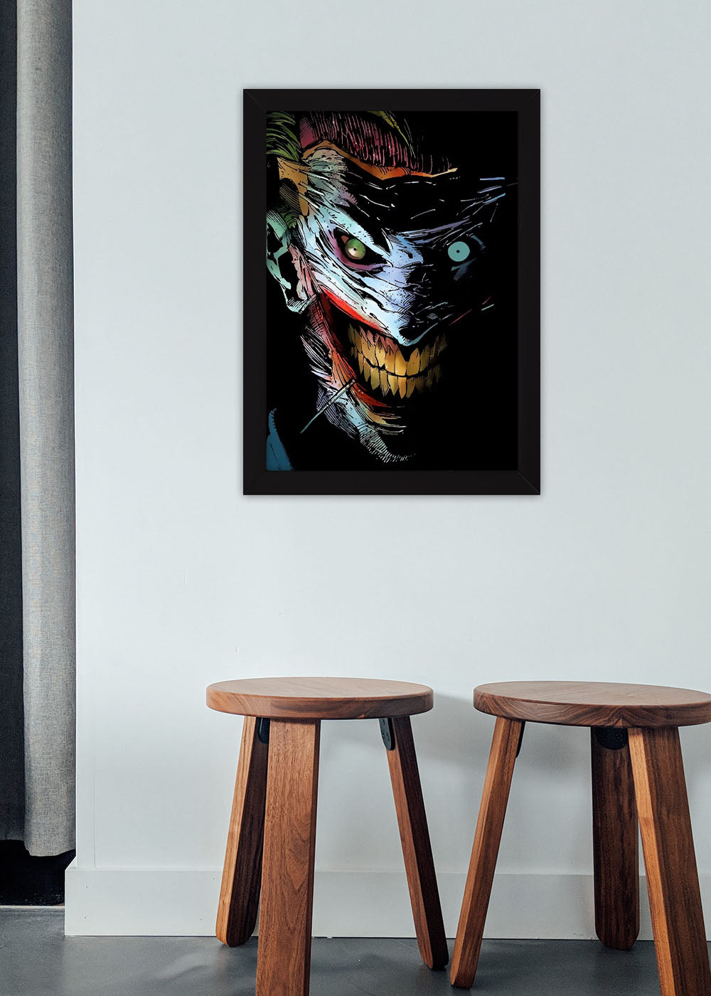 Quadro Decorativo Coringa - DC - Com vidro