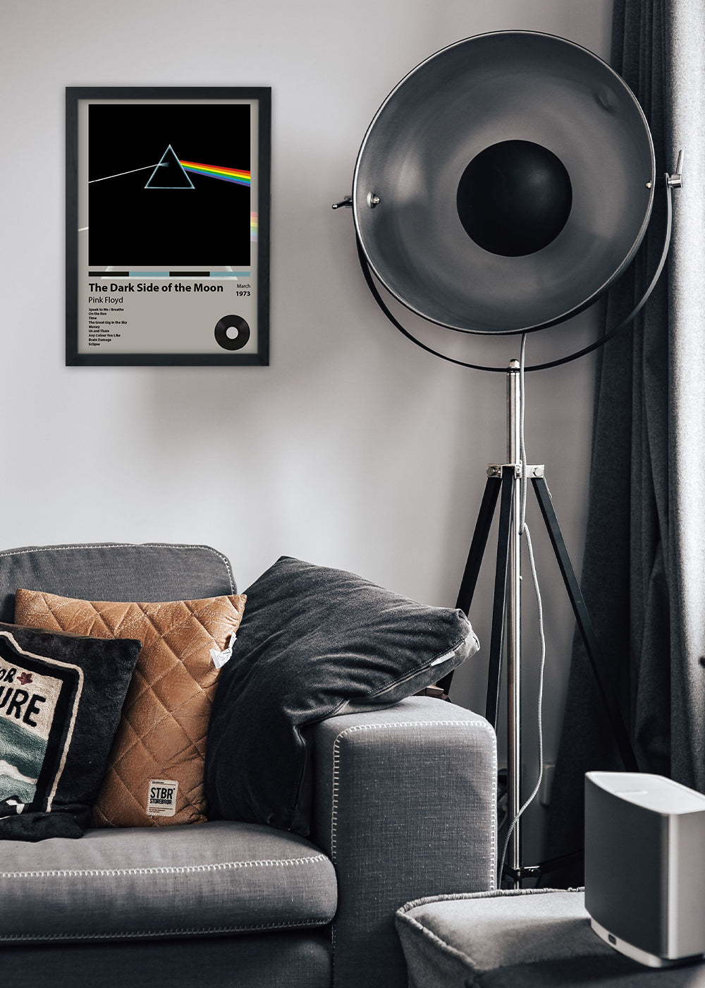 Quadro The Dark Side of the Moon - Pink Floyd - Com vidro