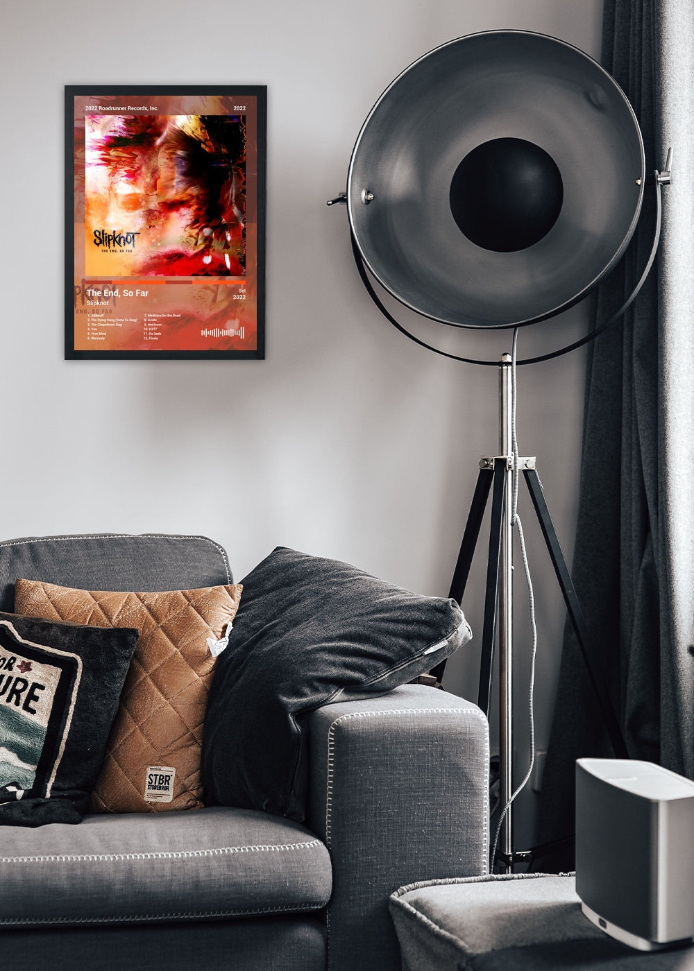 Quadro Slipknot The End, So Far (Colored) Com Vidro