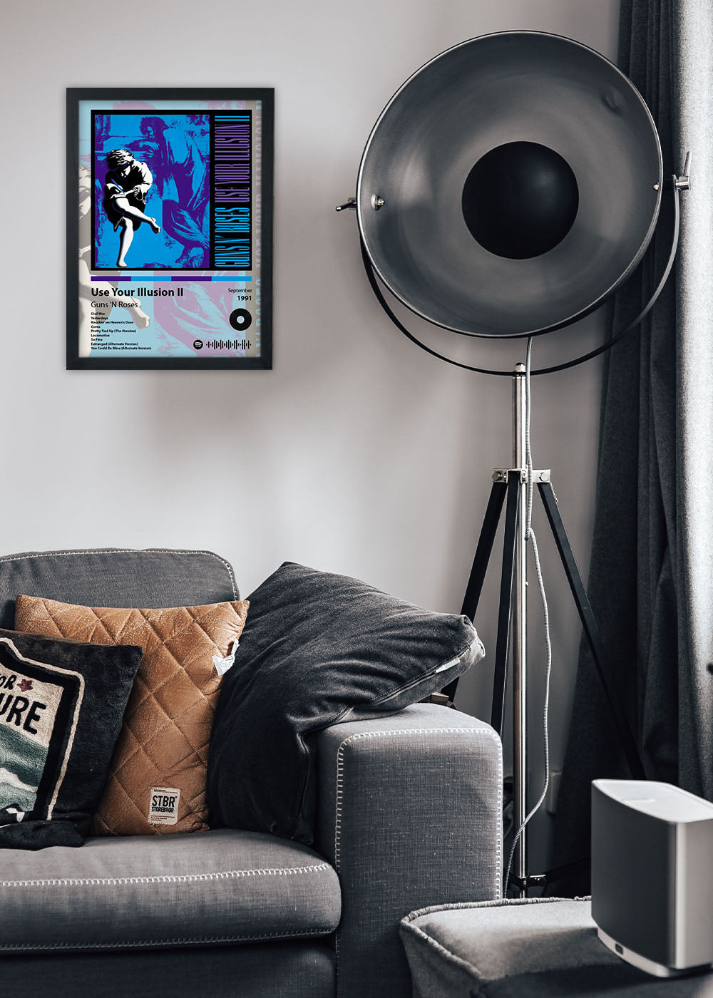 Quadro Use Your Illusion II - Guns 'N Roses - Com vidro