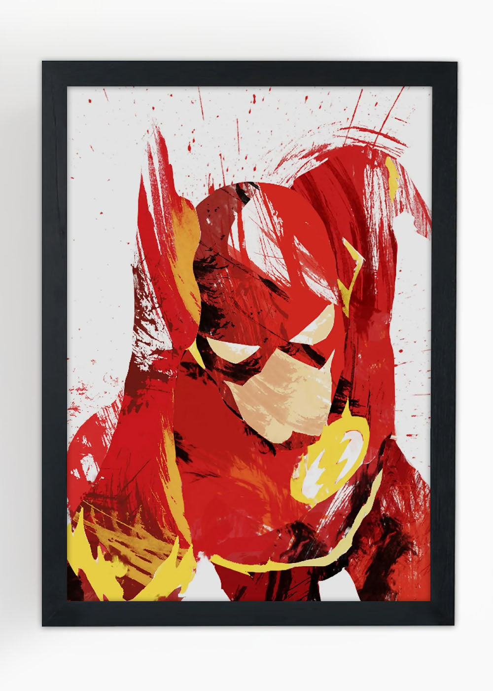 Quadro Decorativo The Flash arte - DC - Com vidro