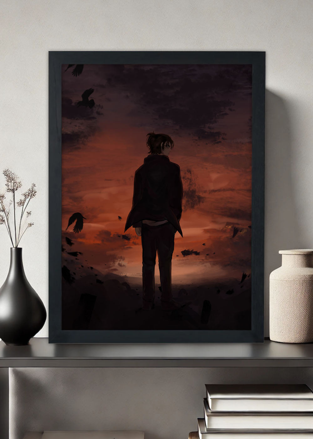 Quadro Decorativo Attack on Titan - Eren - Com vidro