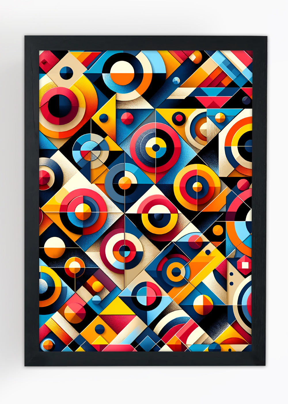 Quadro Decorativo olhos abstratos - Com vidro