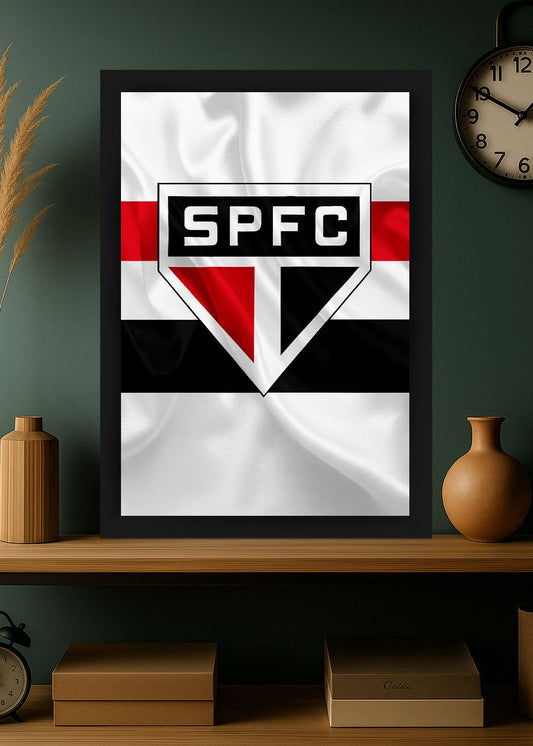 Quadro Tricolor São Paulo FC SPFC Com Vidro e Moldura
