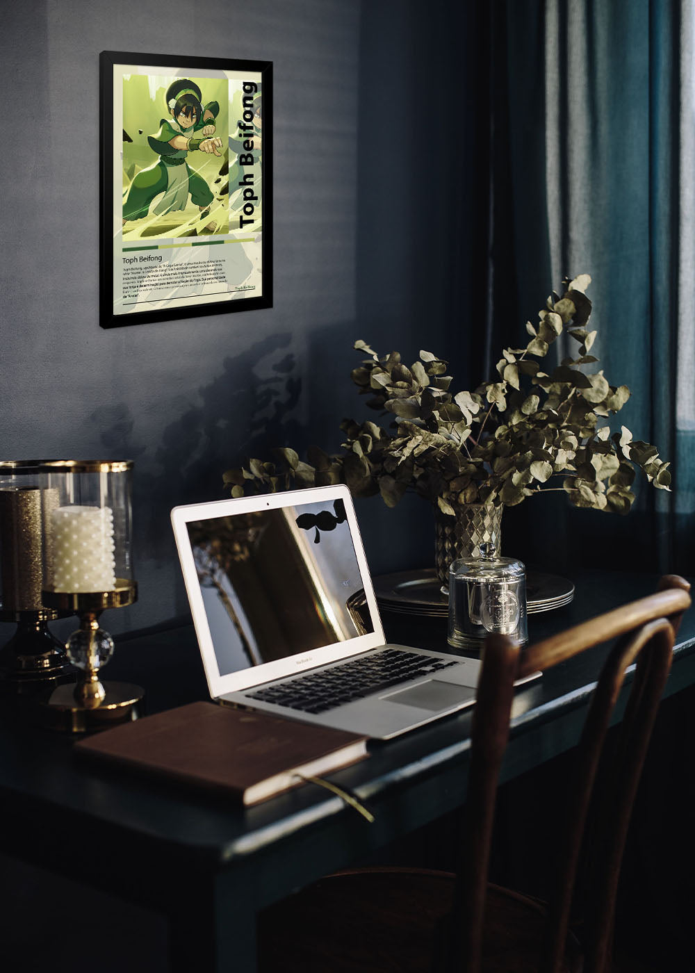 Quadro Decorativo Toph Beifong Avatar A Lenda... - Com vidro