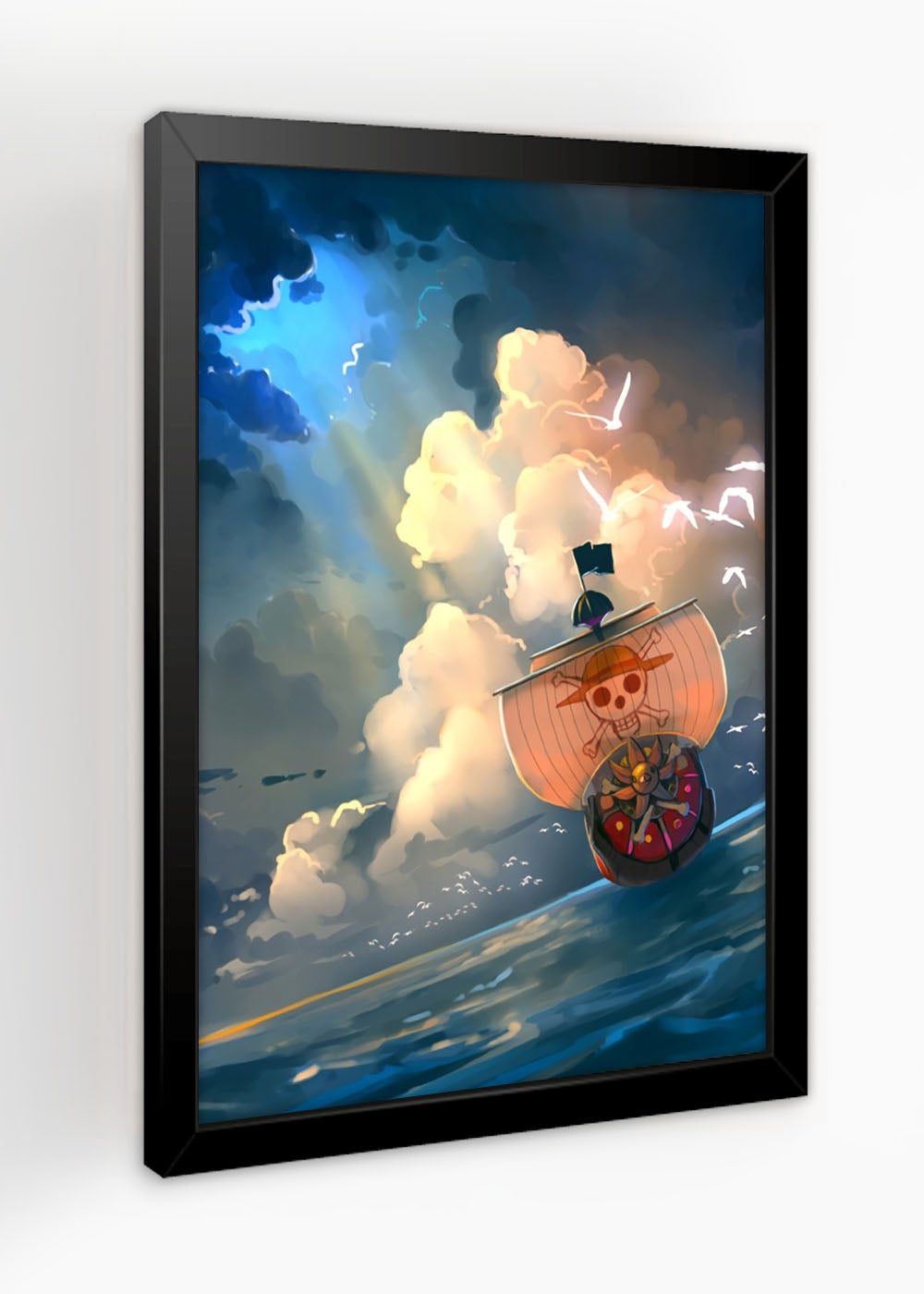 Quadro Decorativo One Piece - Thousand Sunny - Com vidro