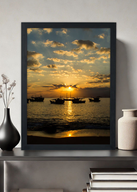 Quadro Paisagens por do sol - Com vidro