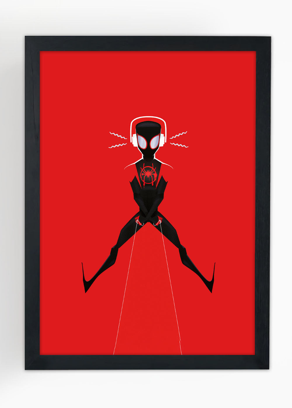 Quadro Homem Aranha Miles - Com vidro