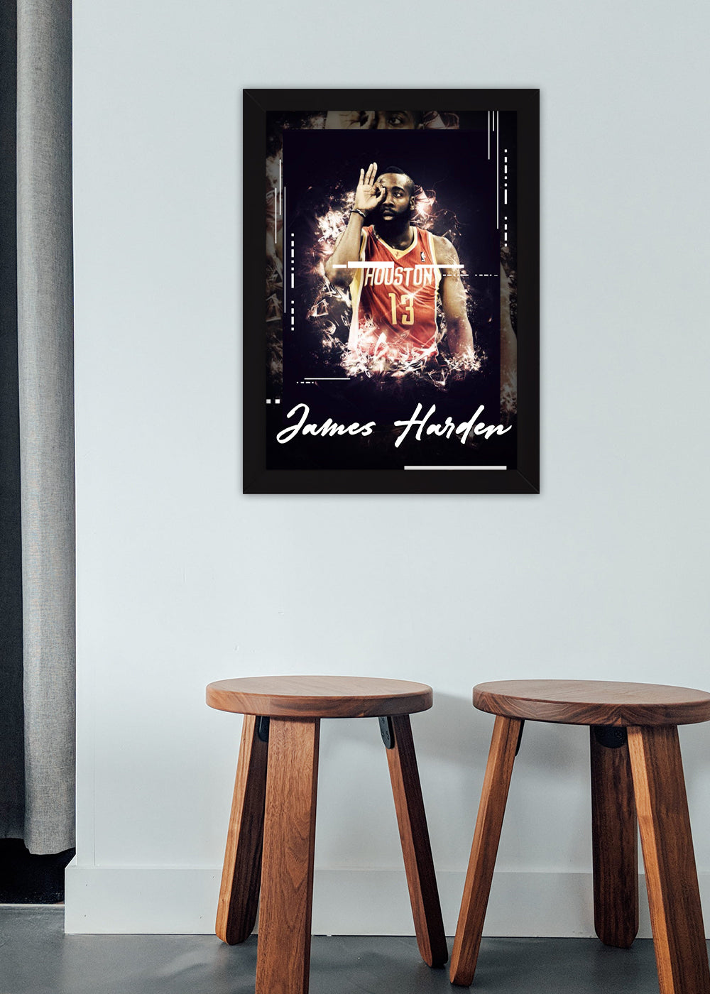 Quadro Decorativo James Harden - Com vidro