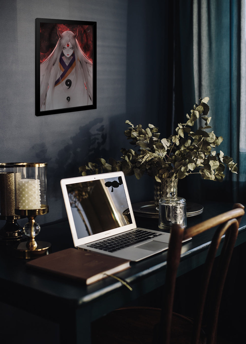 Quadro Decorativo Kaguya Ootsutsuki - Com vidro