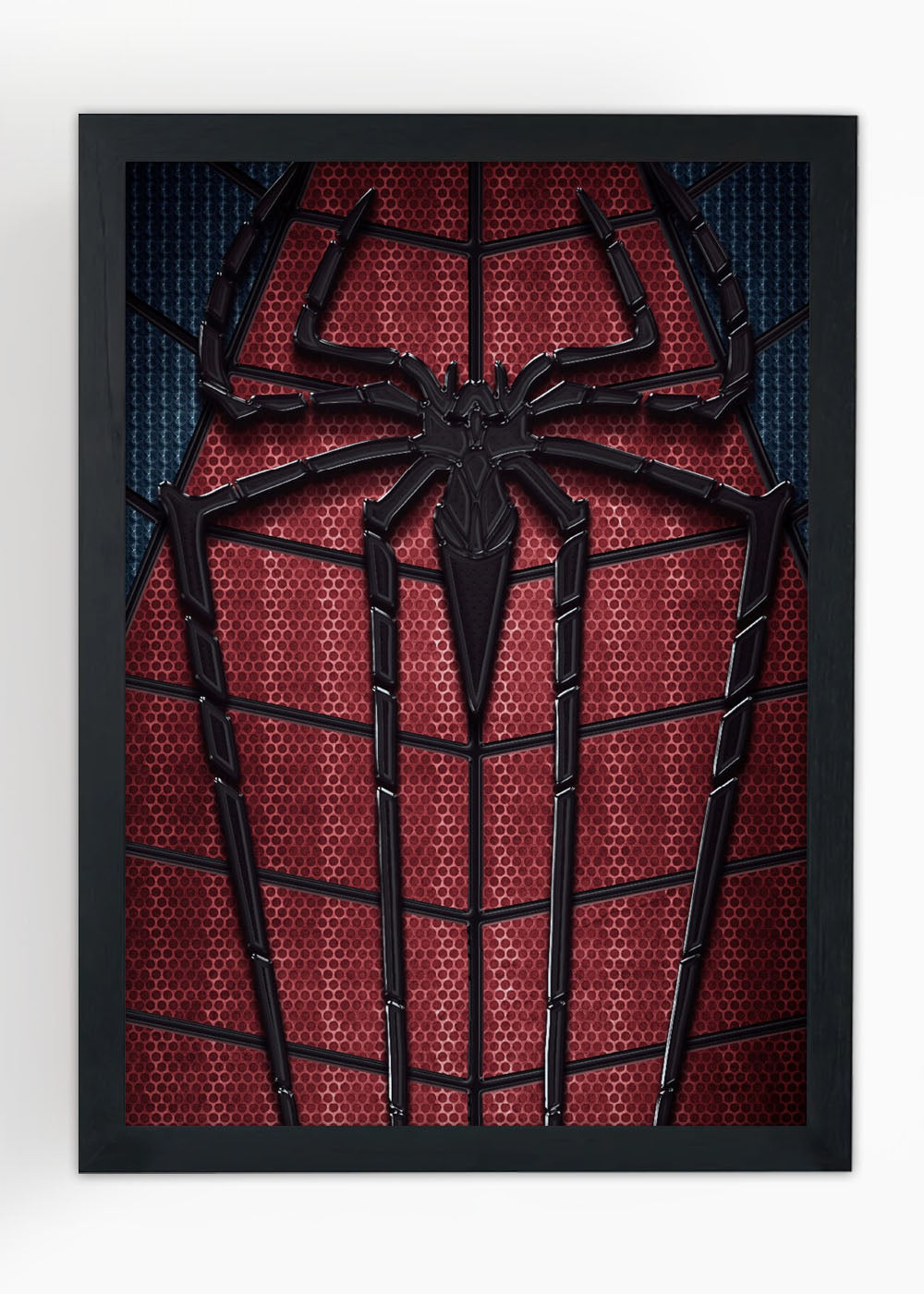 Quadro Decorativo Heroi Marvel - Logo do aranha - Com vidro