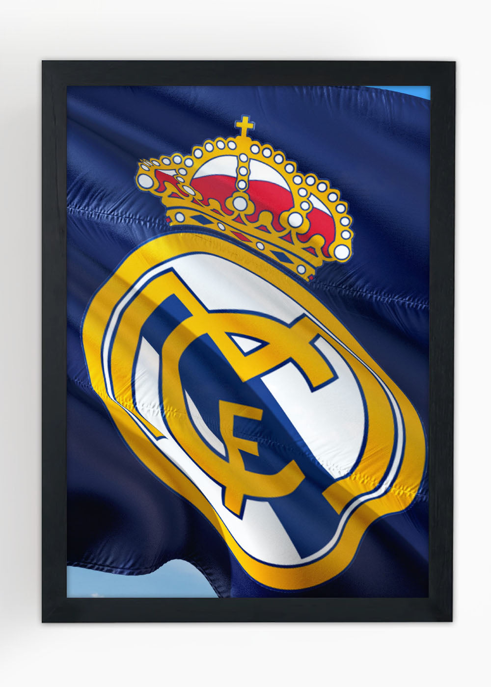 Quadro Bandeira do Real Madrid - Com vidro