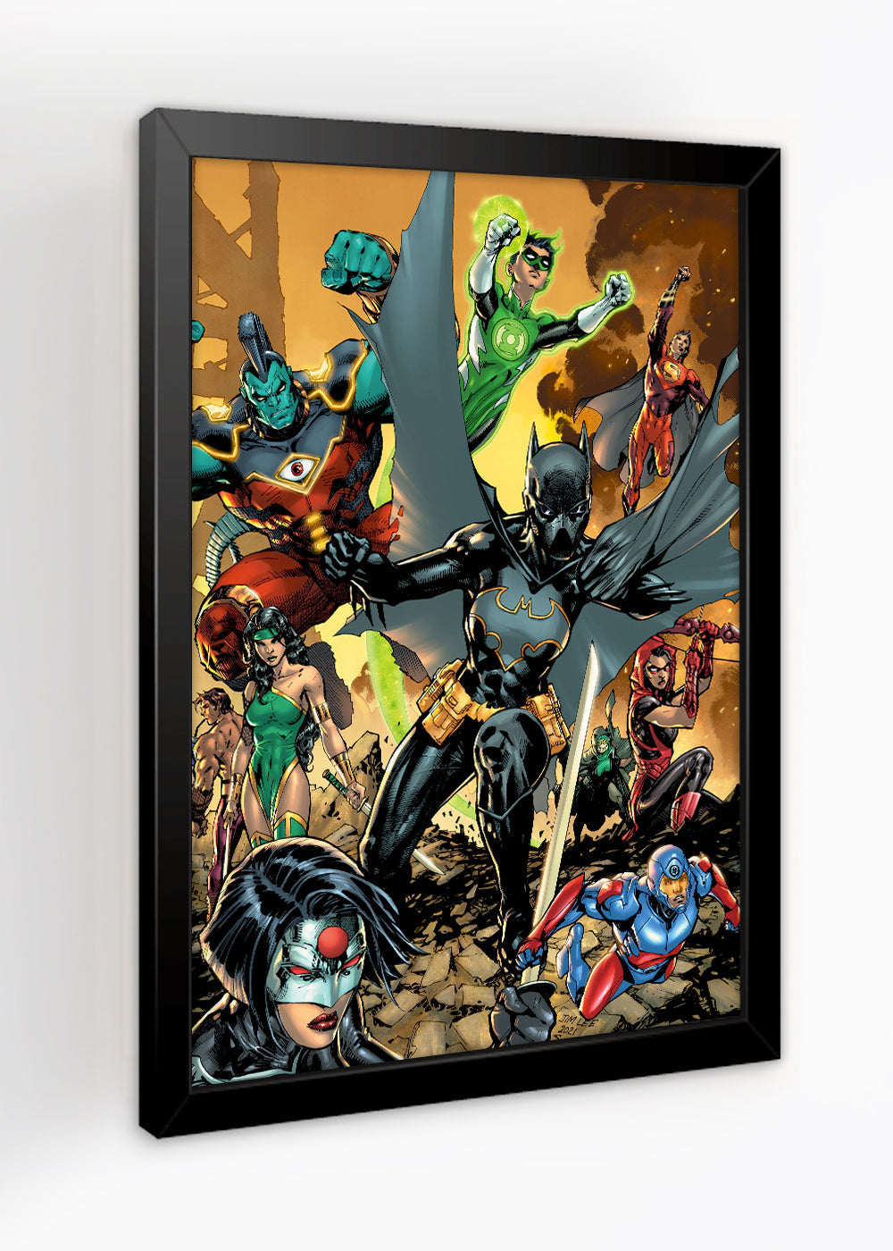 Quadro DC The Asian Superhero Celebration - Com vidro