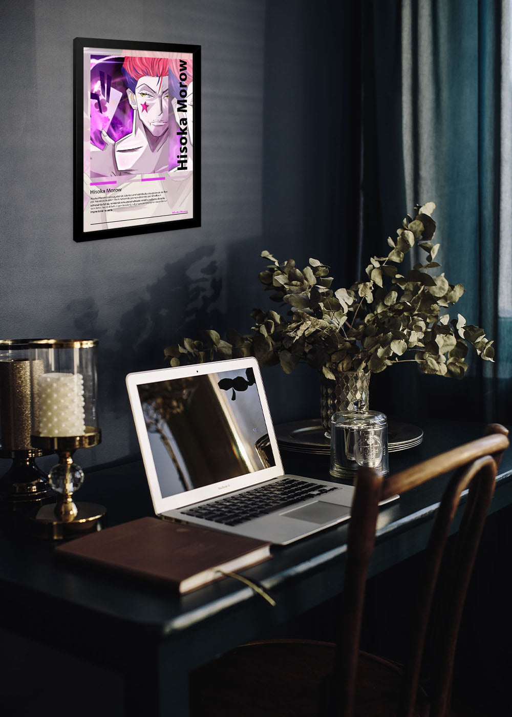 Quadro Hisoka Morow - Hunter x Hunter - Com vidro