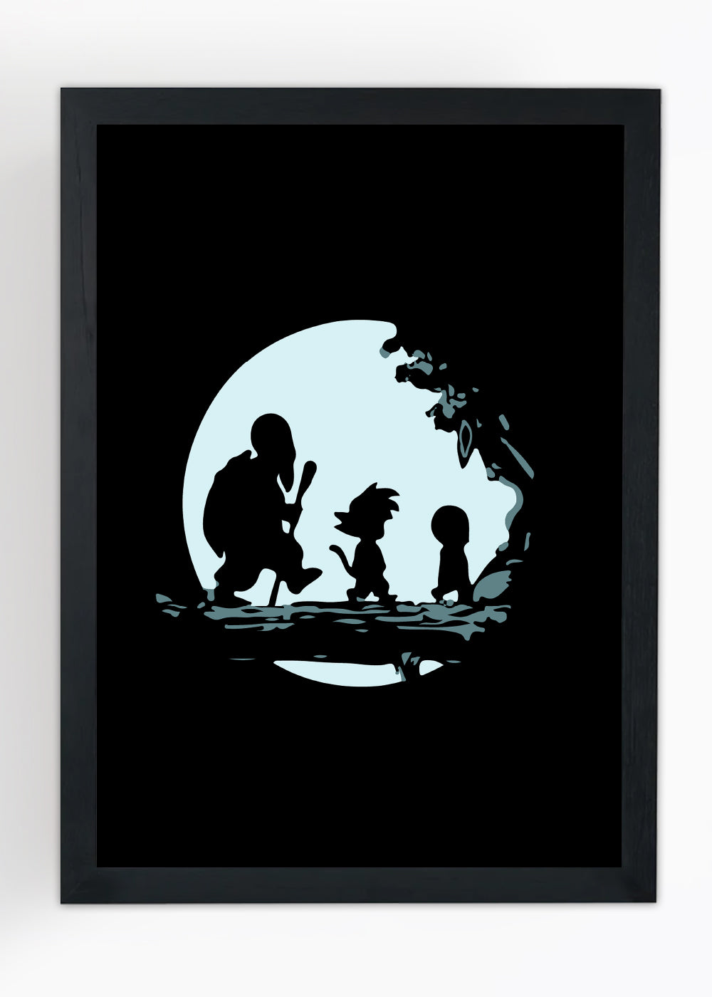 Quadro Goku e o mestre - Com vidro