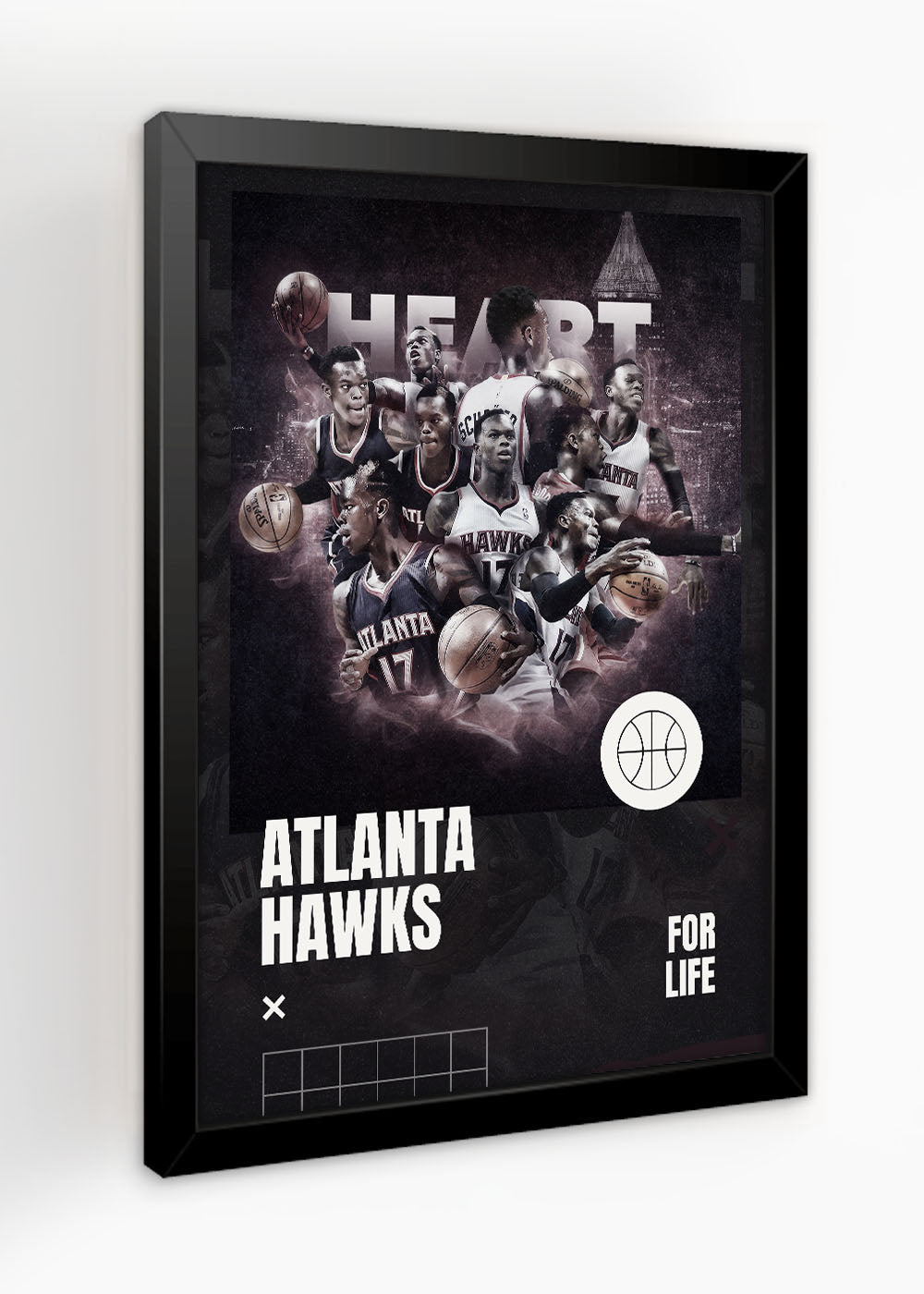 Quadro Decorativo Atlanta Hawks