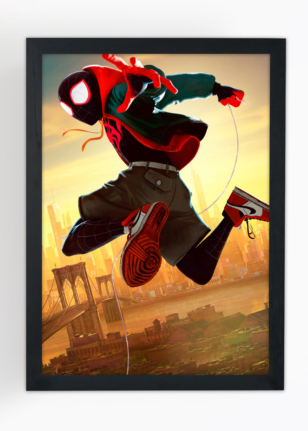Quadro Homem-Aranha, Miles Morales - Com vidro