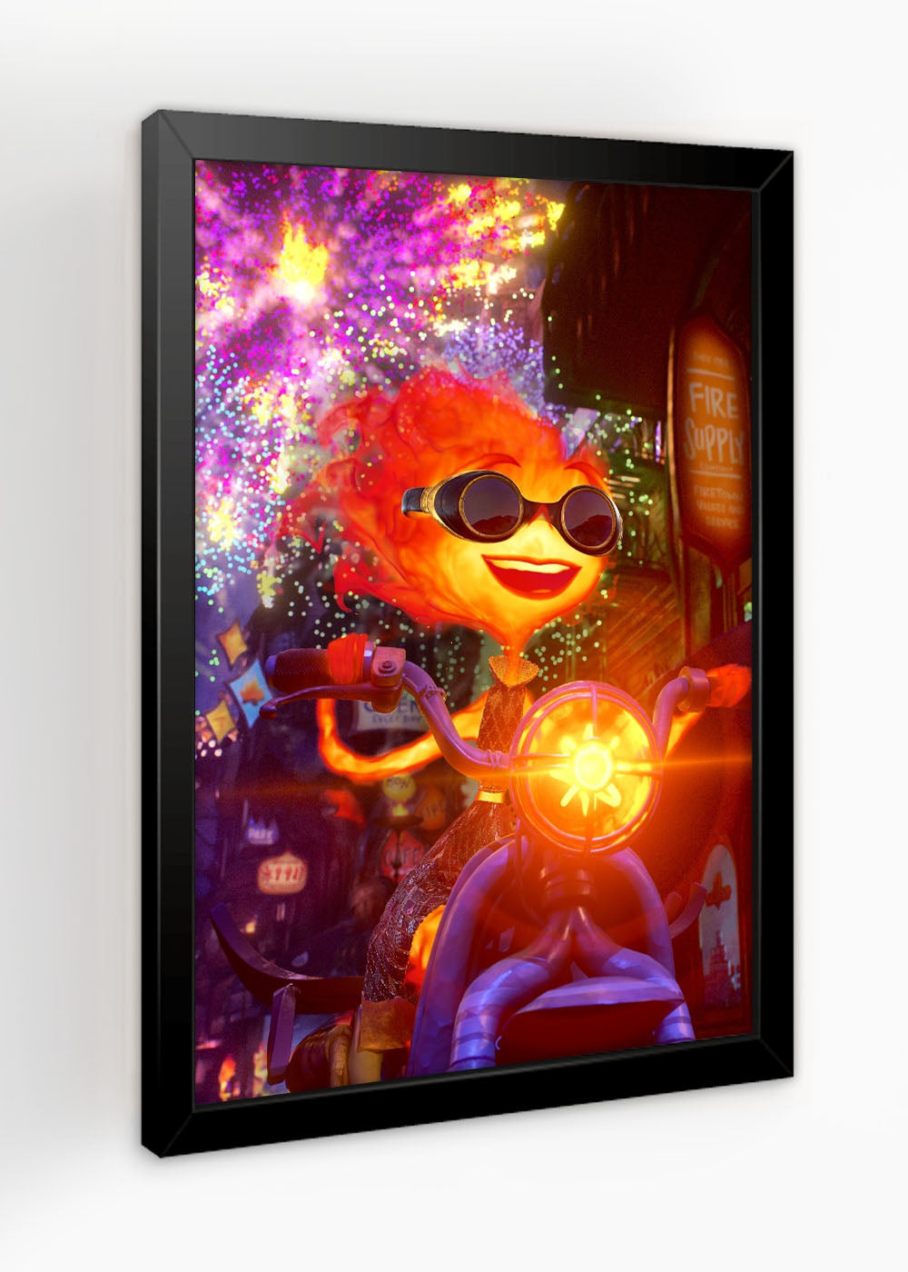 Quadro Fogo e a agua o filme - Com vidro