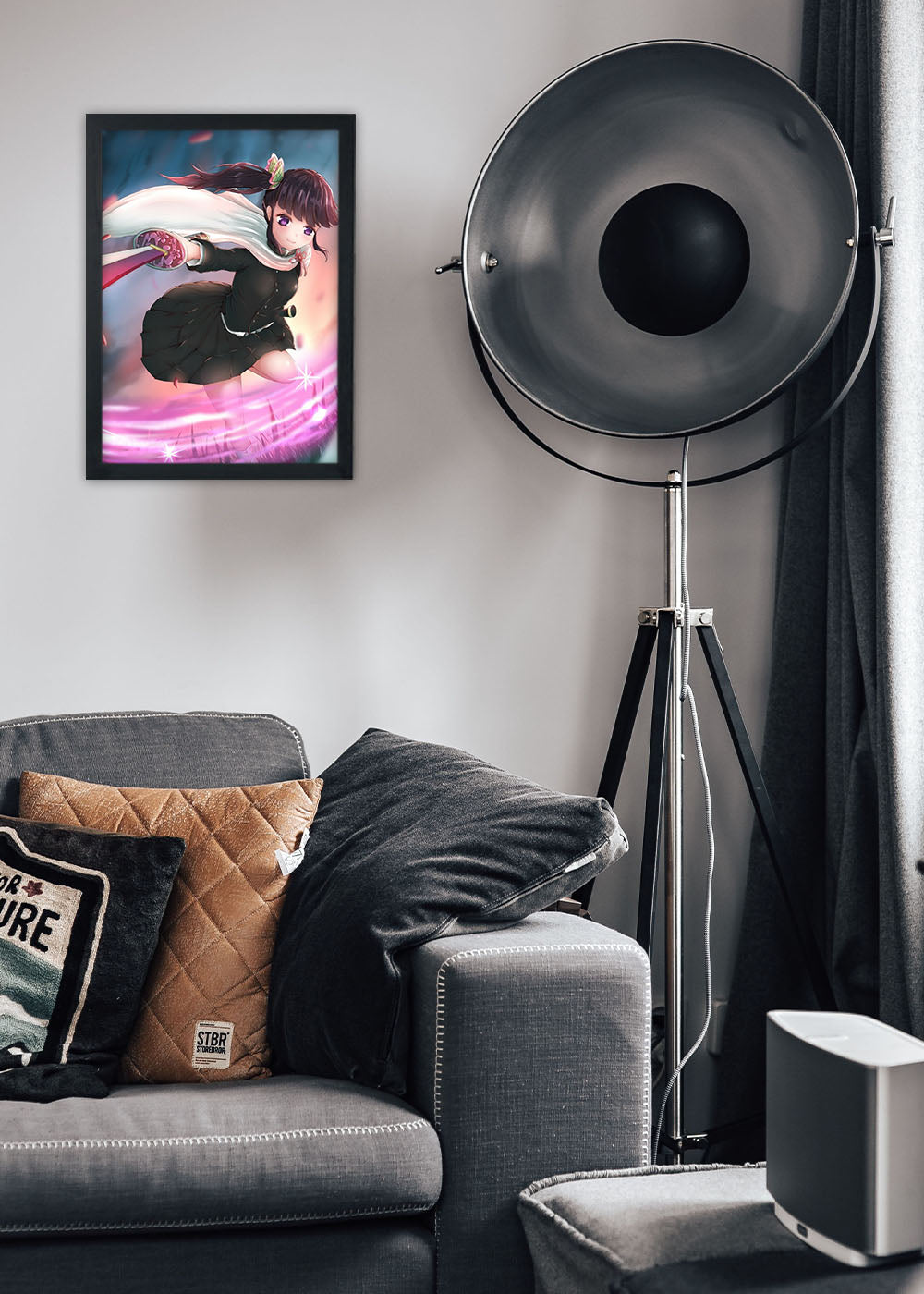 Quadro Decorativo Demon Slayer - Tsuguko - Com vidro