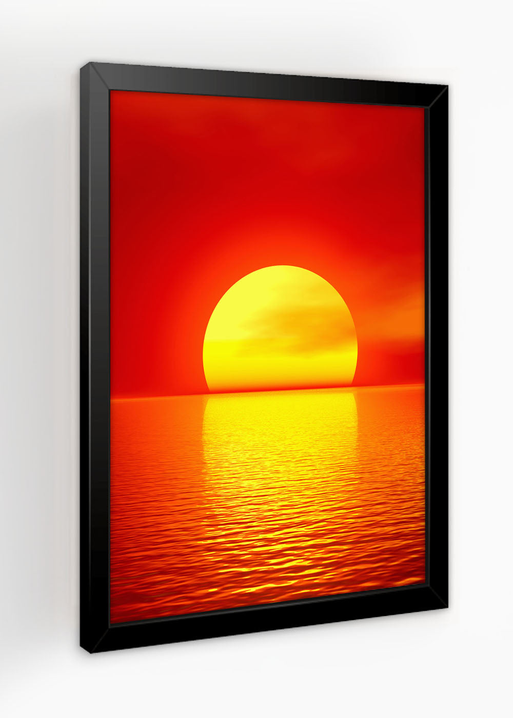 Quadro Decorativo O amanhecer do sol - Com vidro