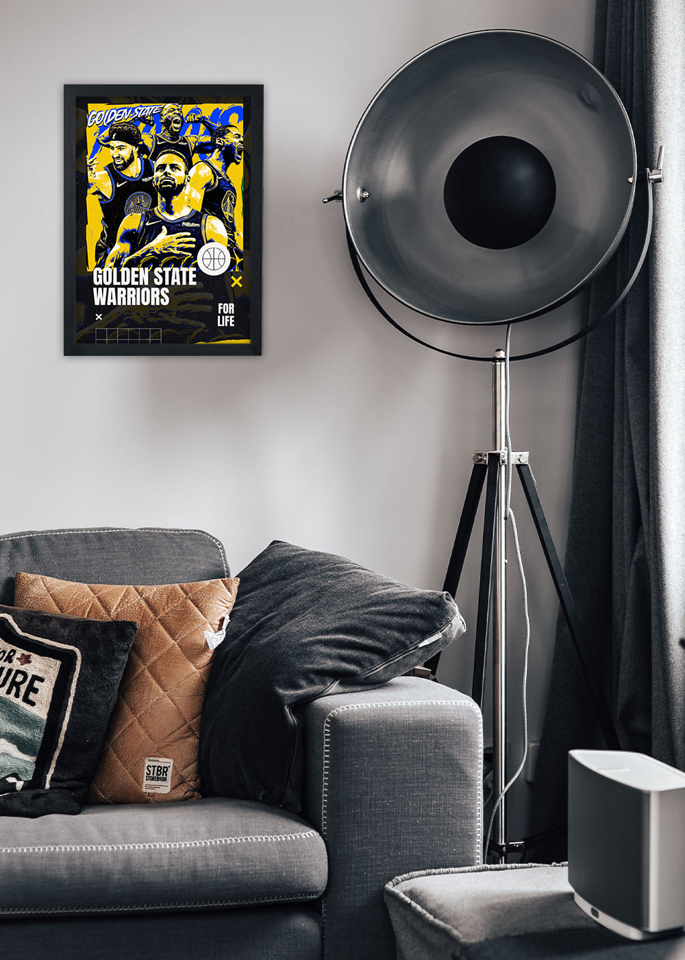 Quadro Golden State Warriors For Life - com vidro