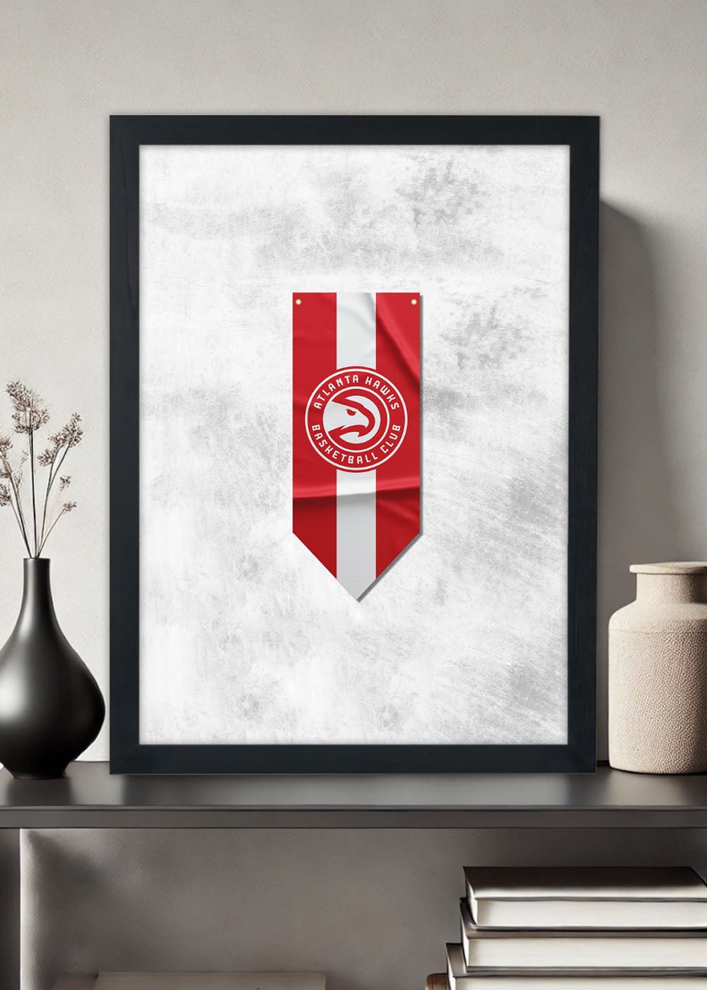 Quadro Decorativo Atlanta Hawks - Com vidro