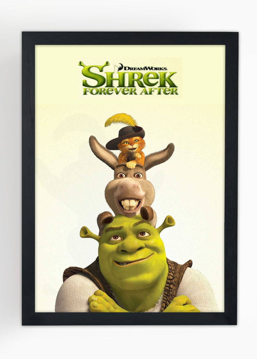 Quadro Decorativo Shrek e seus amigos - Com vidro