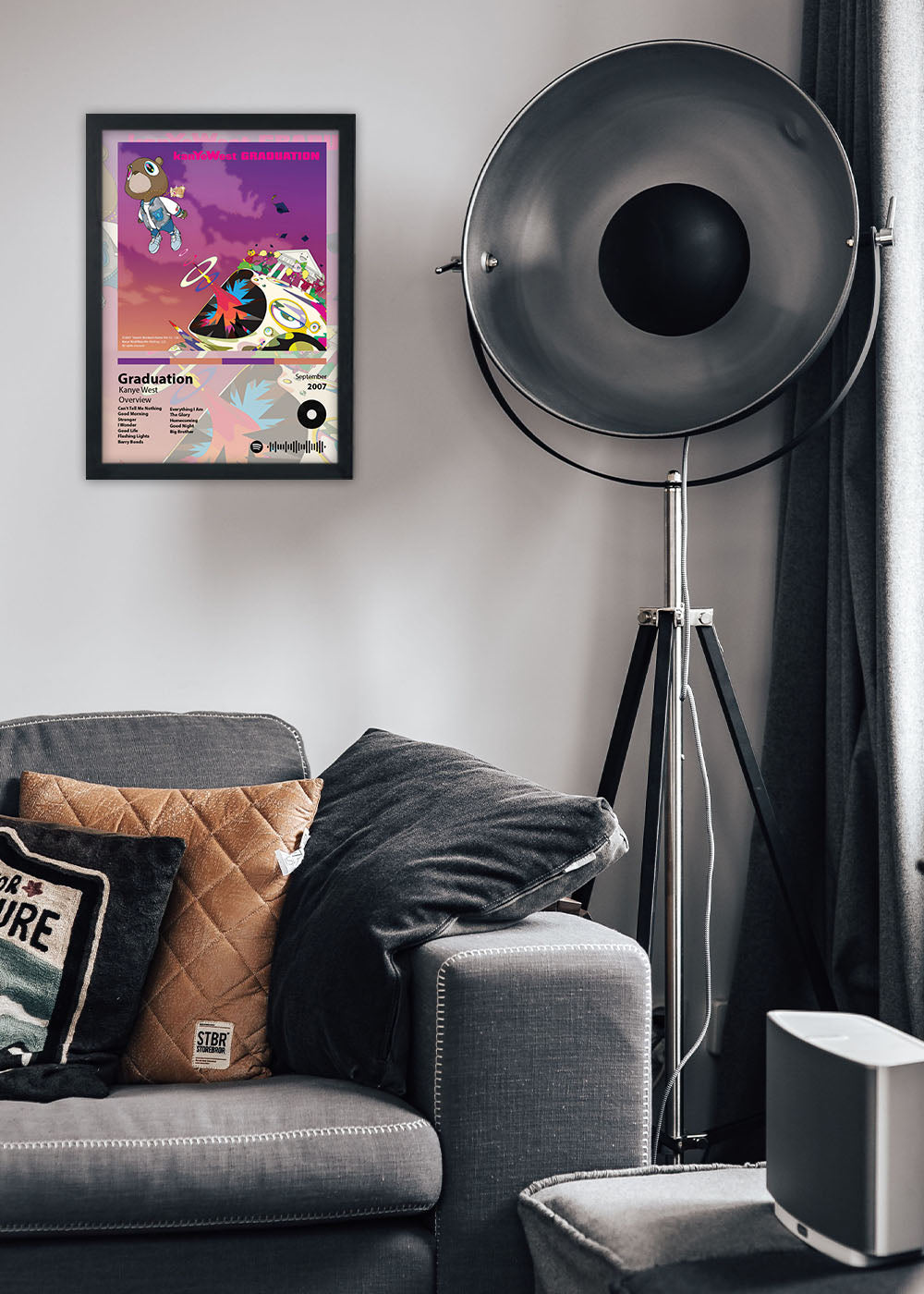 Quadro Decorativo Graduation - Kanye West