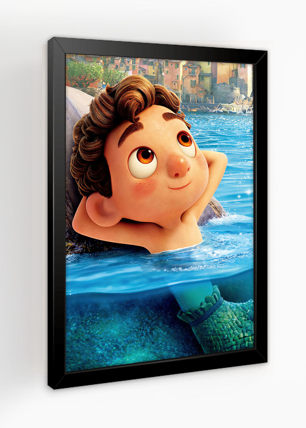 Quadro Decorativo Luca o menino peixe - Com vidro