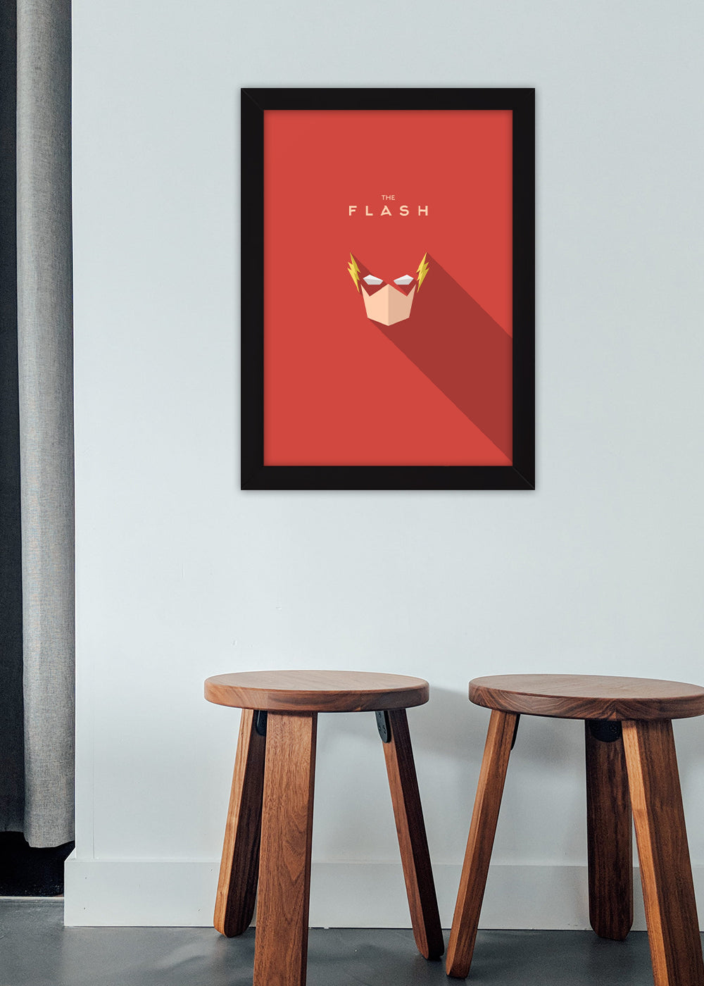 Quadro The Flash arte - Com vidro