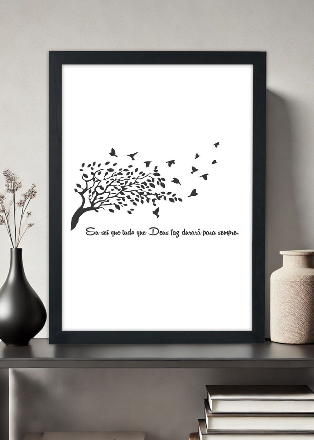 Quadro Decorativo Duração de deus - Com vidro