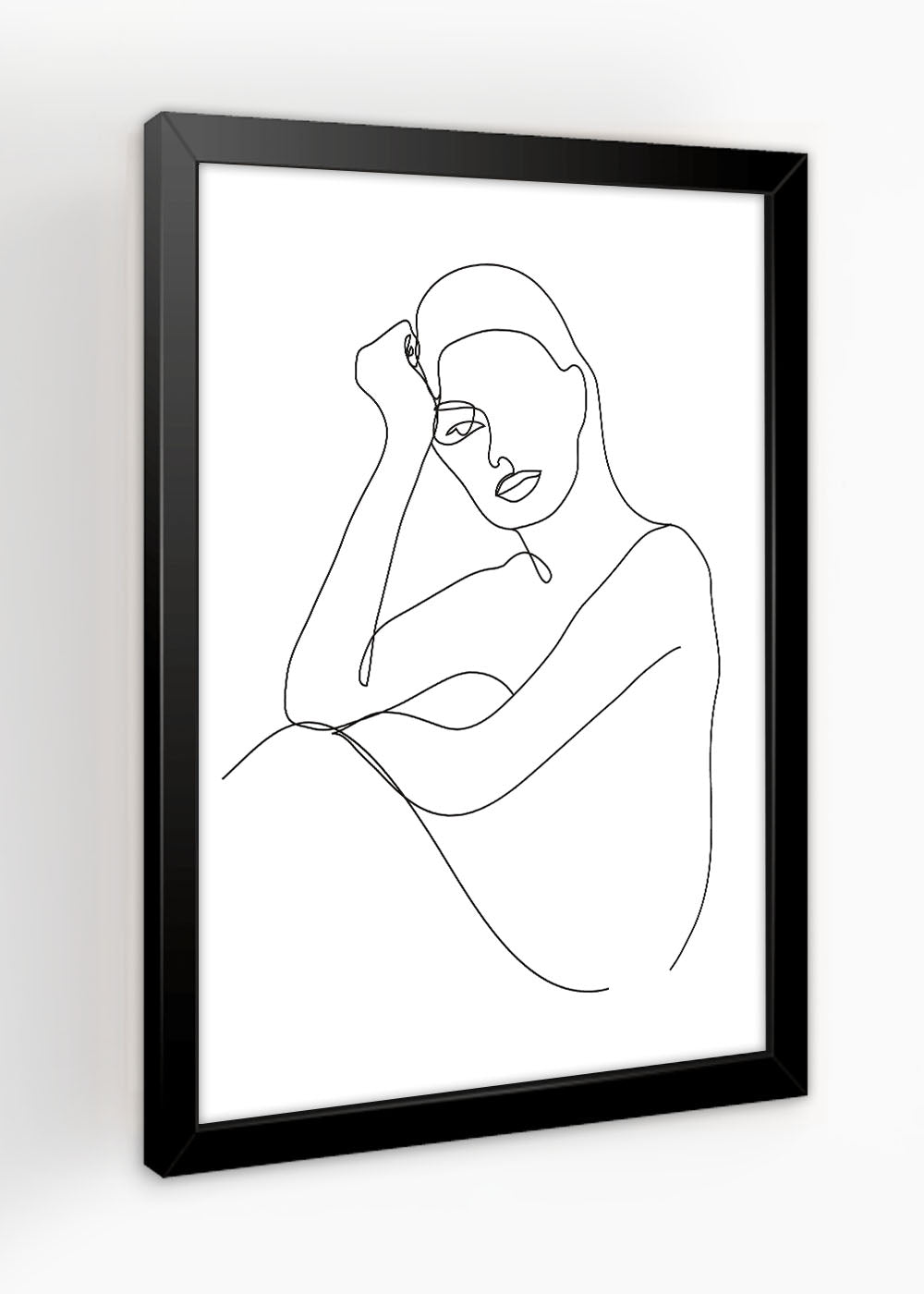 Quadro Decorativo Mulher Abstrato - Com vidro