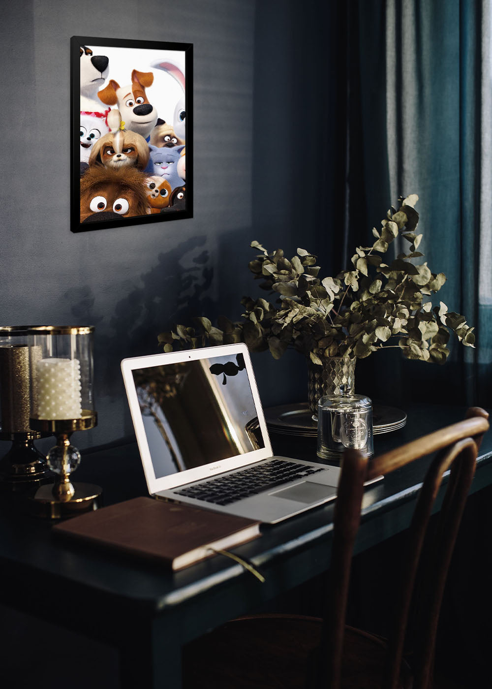 Quadro Decorativo A vida secreta dos bichos - Com vidro