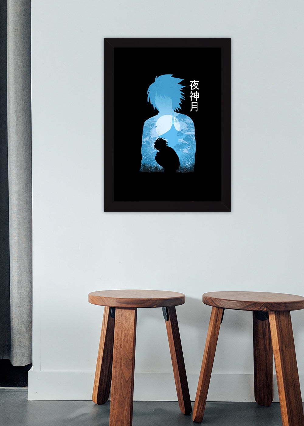 Quadro Decorativo Death Note - Light Yagami - Com vidro