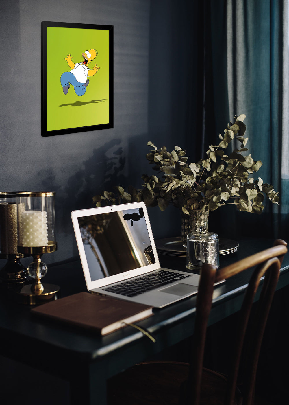 Quadro Decorativo Homer Simpson The Simpson - Com vidro